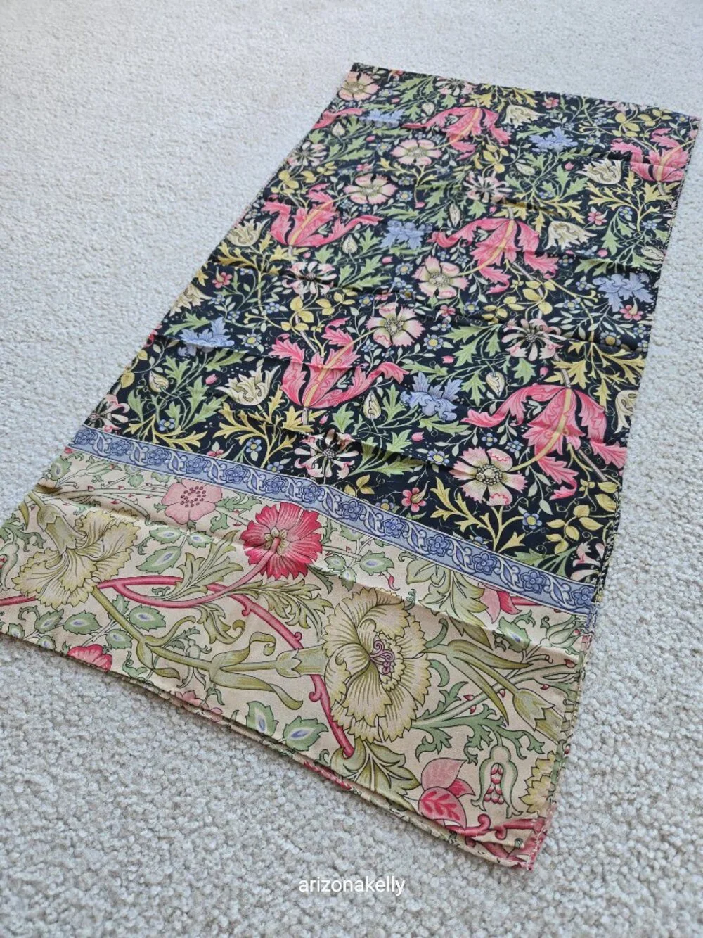 NWT The Met Silk Oblong Scarf William Morris - Picture 9 of 16